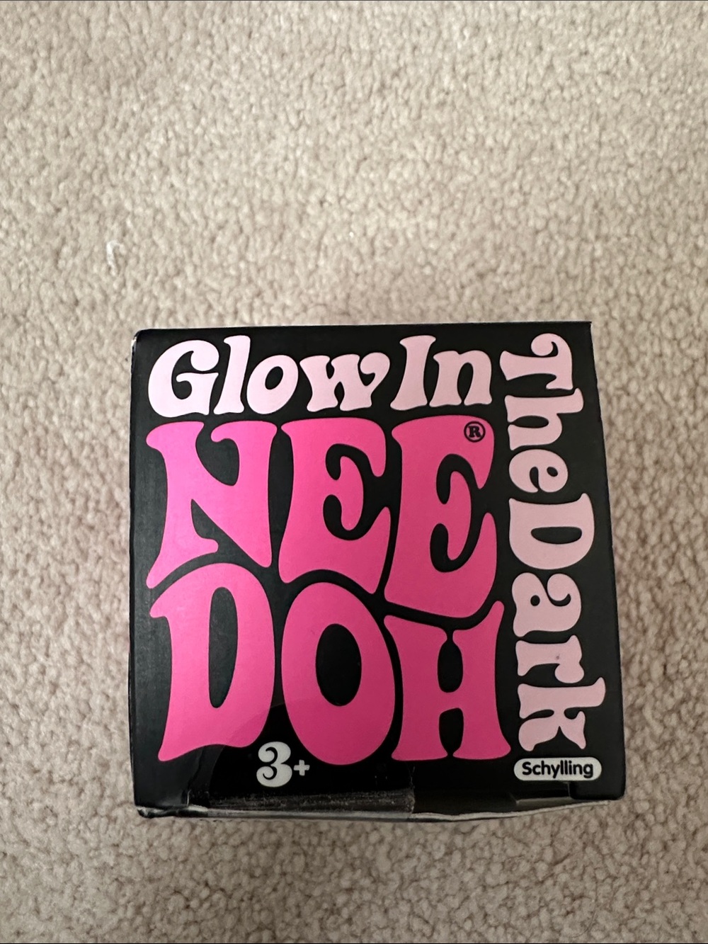 Glow In The Dark NeeDoh Stress Ball - Pink